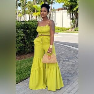 Lime Green Women's Jumpsuit